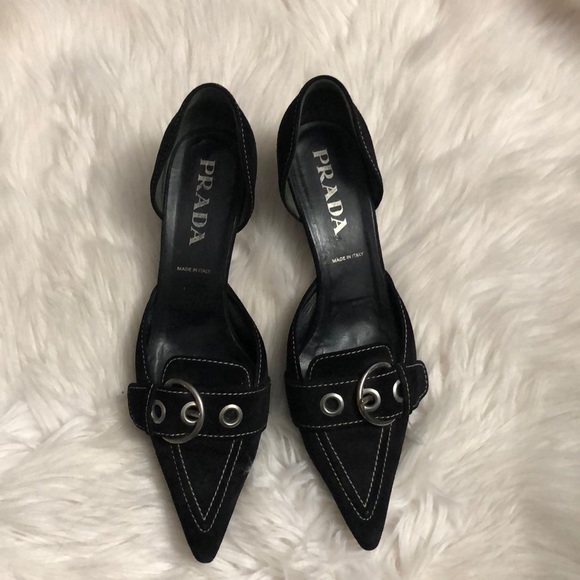 🌺🌺🌺Prada shoes size 39 1/2 black - Picture 4 of 8